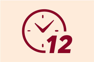 Go on For upto 12 Hours