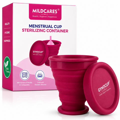 Collapsible Menstrual Cup Sterilizer | Kills 99% of Germs in 2 Minutes | Microwave Friendly