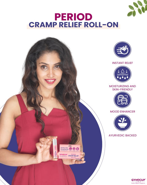 Gynocup Menstrual Cup (Free Cramp Relief Roll On)