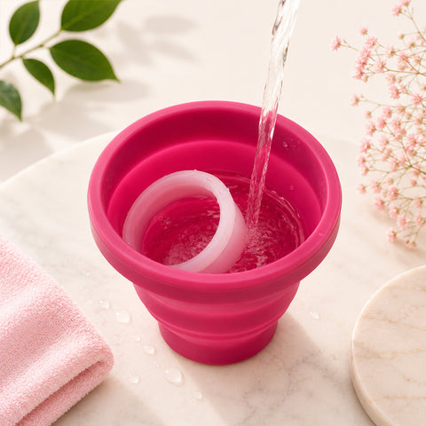 Collapsible Menstrual Cup Sterilizer | Kills 99% of Germs in 2 Minutes | Microwave Friendly