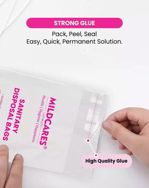 Sanitary Disposal Bags - 25 Bags for Disposal of Tampons, Condoms, Pantyliner, Sanitary Pad & Personal Hygiene Waste Sanitary Pad