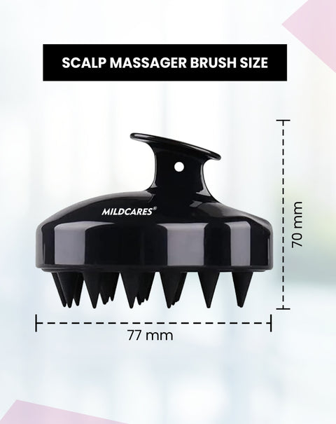 MildCares Hair Scalp Massager Brush For Hair Growth Shampoo Scrub Hair Massager Soft Silicone Head Massager Scalp Scrubber Exfoliator,Anti-Dandruff Hair Scalp Massager Brush