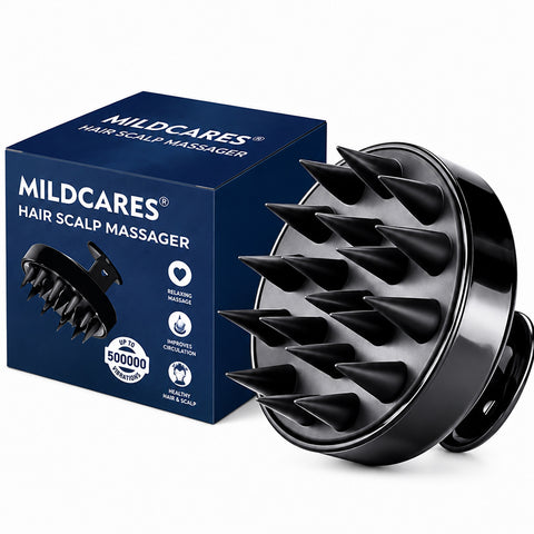 MildCares Hair Scalp Massager Brush For Hair Growth Shampoo Scrub Hair Massager Soft Silicone Head Massager Scalp Scrubber Exfoliator,Anti-Dandruff Hair Scalp Massager Brush