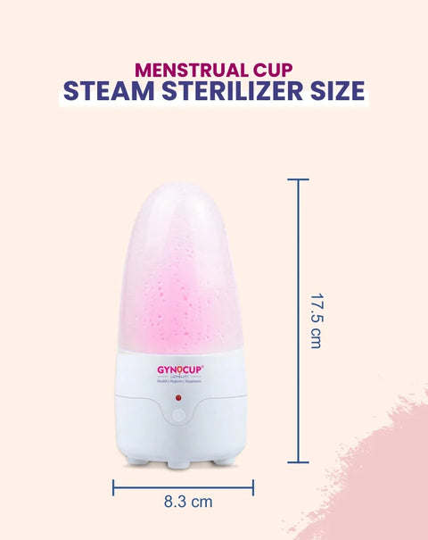 GynoCup  Menstrual Cup Steam Sterilizer | Kills 99% of Germs in 2 Minutes