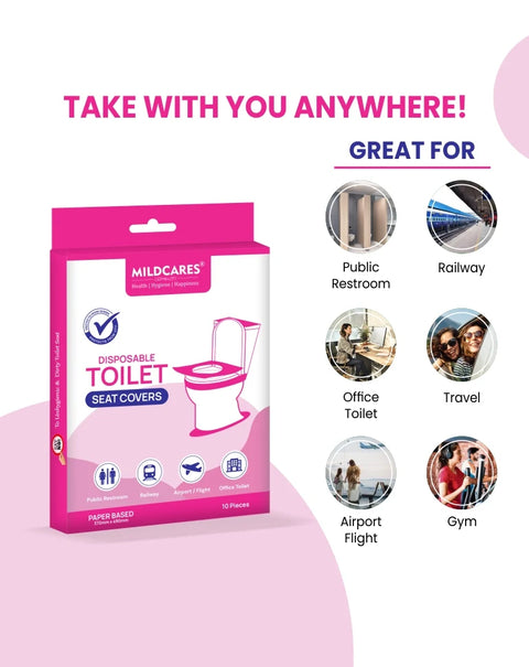 Disposable Toilet Seat Covers – 10 Units